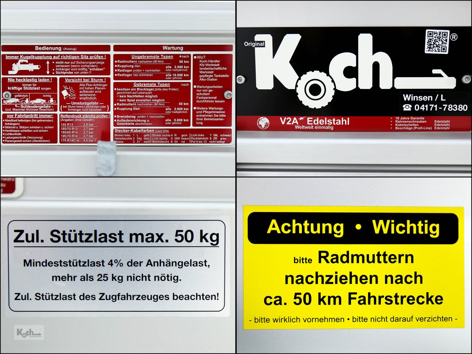Anhänger a típus Sonstige Koch-Anhänger 125x250cm 750kg|Typ U4|Angebot|Koch (Pkw4Ko), Neumaschine ekkor: Winsen (Luhe) (Kép 16)